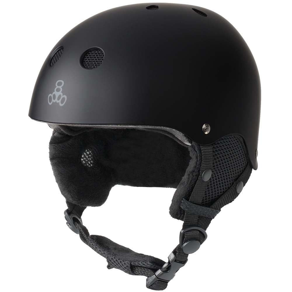Triple 8 Snow HALO Helmet Rubber Black