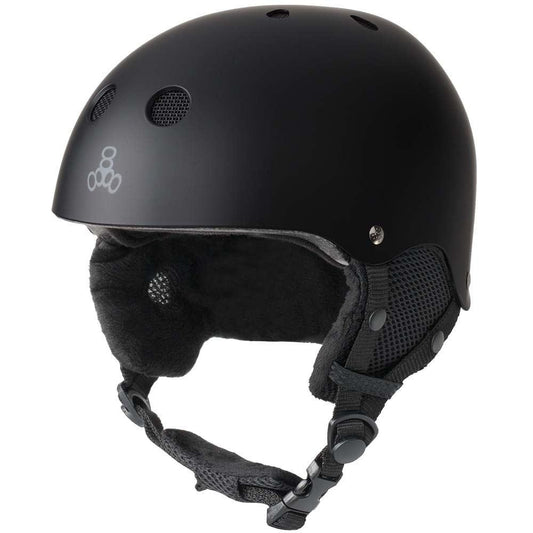 Triple 8 Snow HALO Helmet Rubber Black