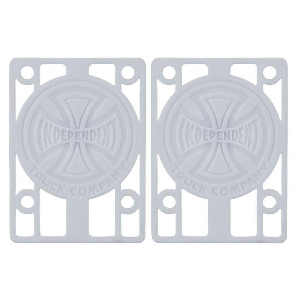 Indy Skateboard Riser Pads (Pack of 2) White 1/8"