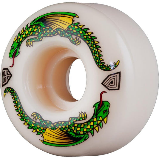 Powell Dragon Formula Skateboard Wheels Off White 93A Dragons V1 52mm x 31mm