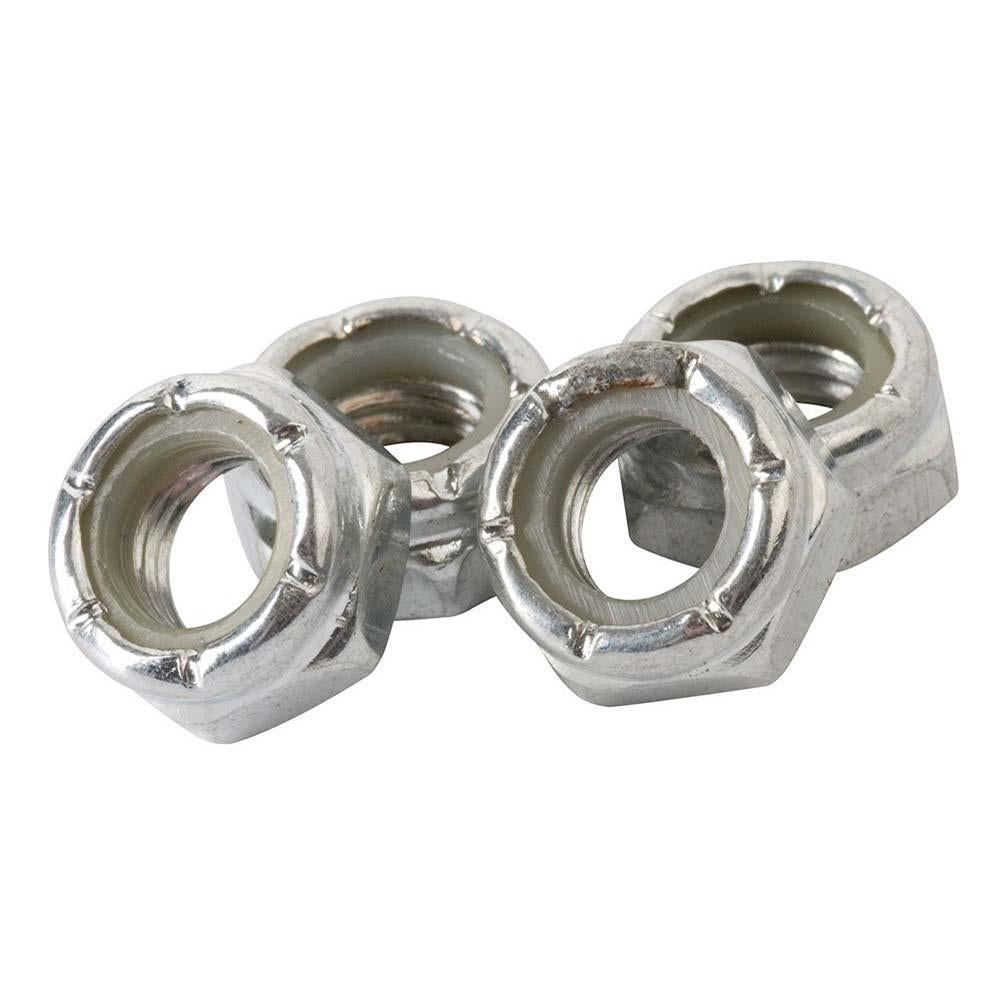 Enuff Skateboard Truck Wheel Lock Nuts Silver