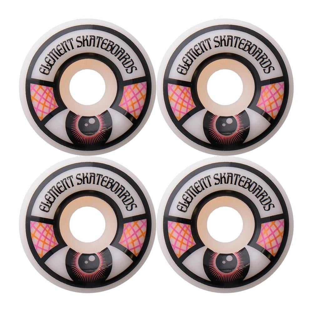 Element Moondust Skateboard Wheels White 53mm
