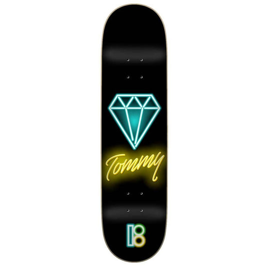 Plan B Neon Tommy Skateboard Deck Black 8.25"