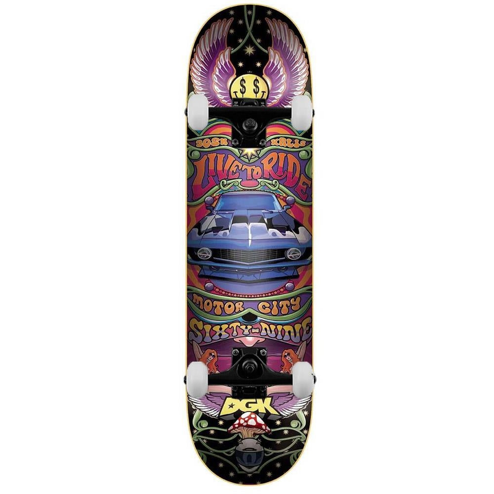 DGK Ghetto Psych Complete Skateboard Kalis Multi 8.1"