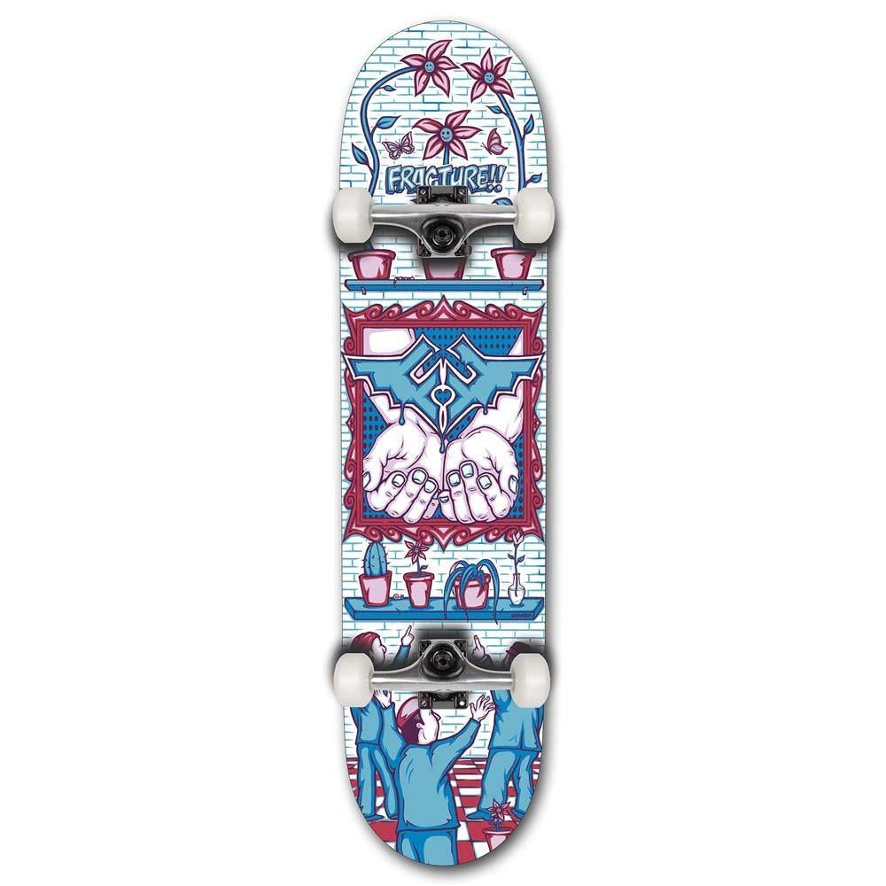 Fracture x Adswarm Factory Complete Skateboard Blue 7.25"