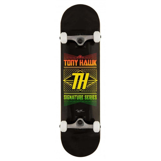 Tony Hawk SS 180+ Complete Skateboard Stacked Logo Black 8" Wide