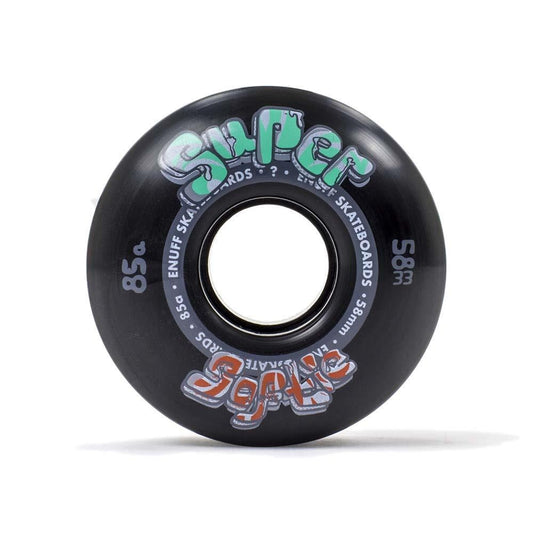 Enuff Super Softie Skateboard Wheels Black 58mm