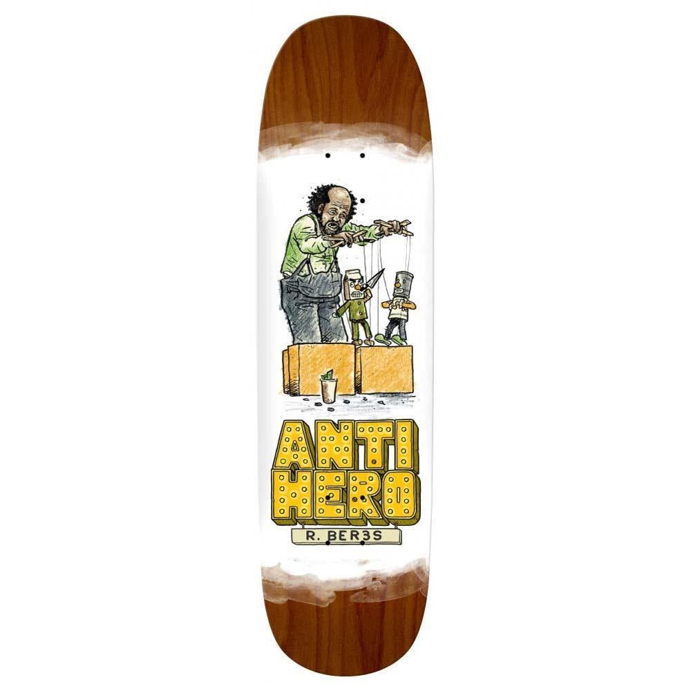 Anti Hero Pro Skateboard Deck Raney Street Performers Multiple Stains 8.63"
