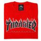 Thrasher Mag Flame Logo T-shirt Red