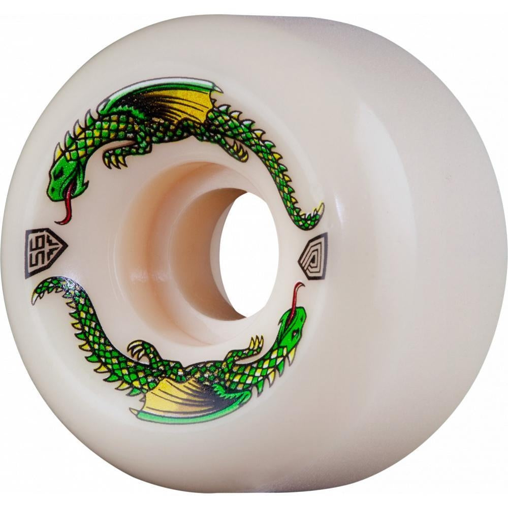 Powell Dragon Formula 93A Skateboard Wheels Off White Dragons 56mm x 36mm