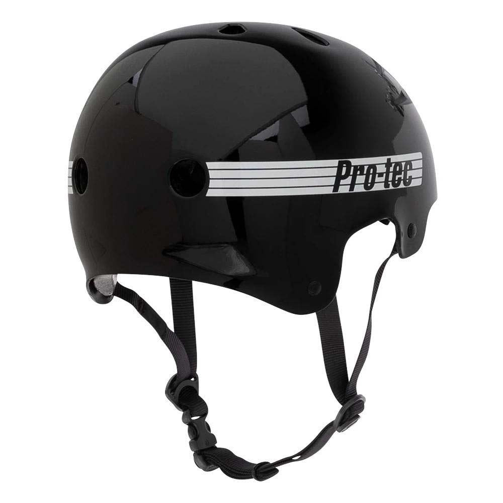 Pro-Tec Helmet Old School Cert Gloss Black ADULT