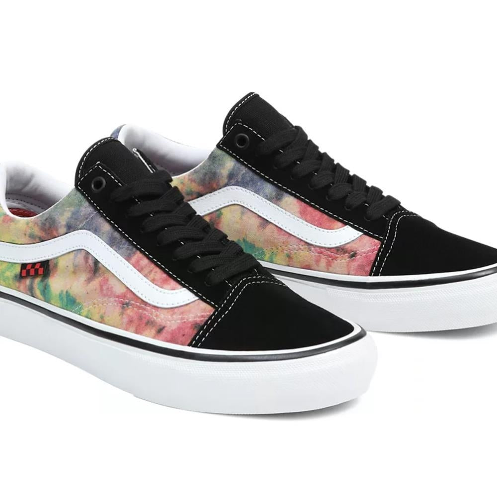 Vans MN Skate Old Skool Tie Dye Terry Black Skate Shoes