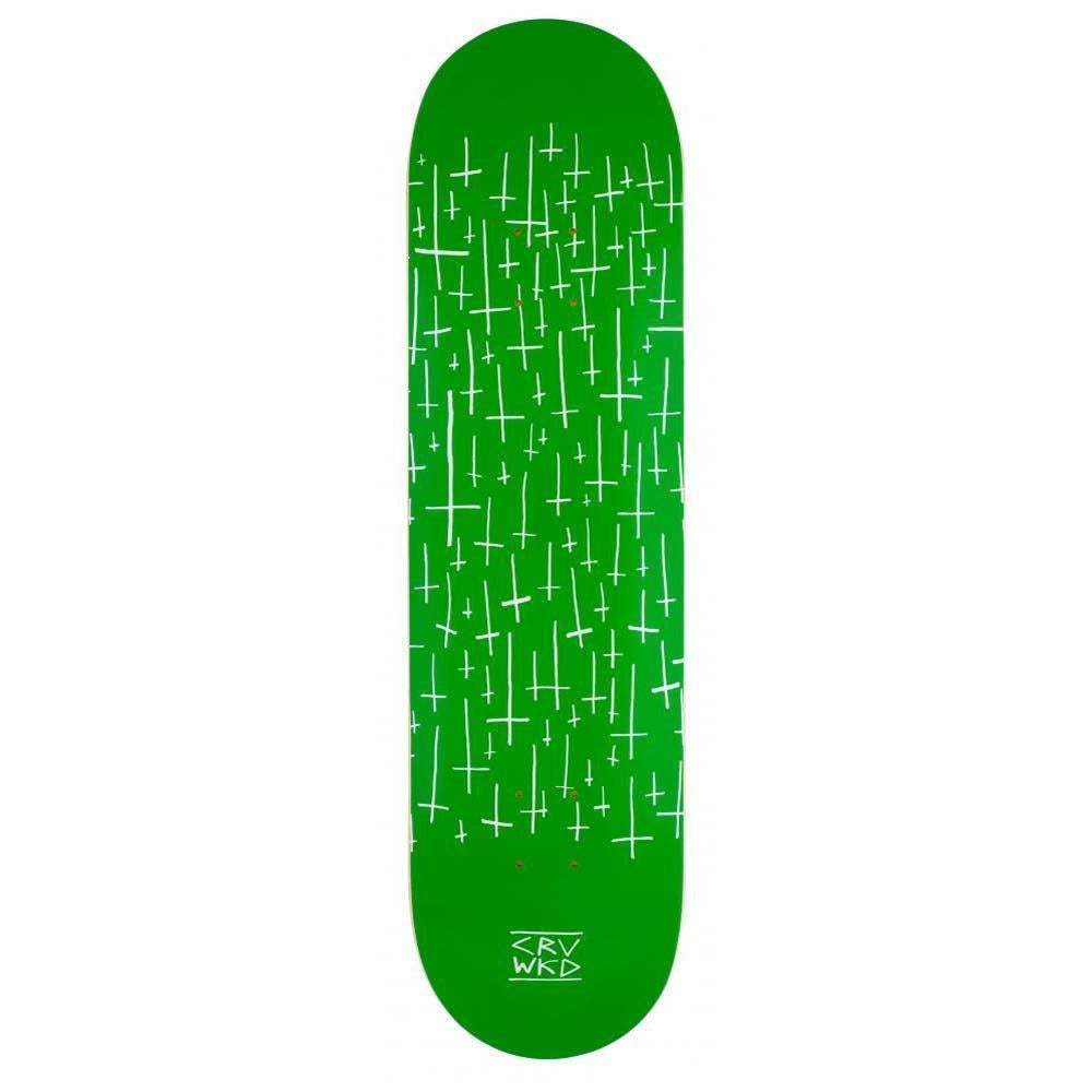 Carve Wicked Team Logo Skateboard Deck Green 8.25"