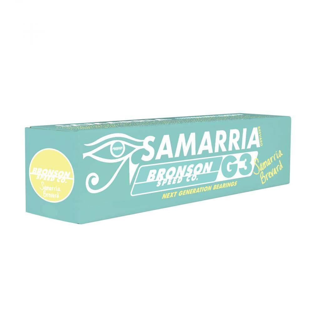 Bronson Speed Co. Skateboard Bearings Samarria Brevard Pro G3 Silver 8mm