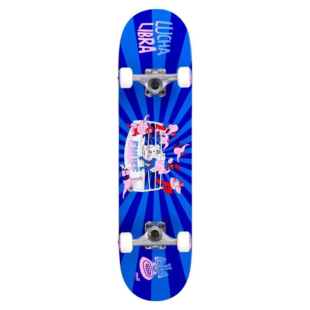 Enuff Lucha Libre Mini Factory Complete Skateboard Blue Blue 7.25"