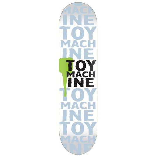 Toy Machine Drip Skateboard Deck White 8"