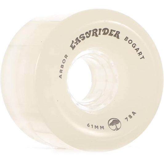 Arbor Easyrider Bogart Skateboard Wheels 78a Ghost White 61mm
