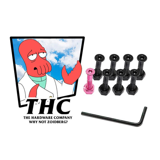 The Hardware Company THC Zoidberg Pink Skateboard Nuts & Bolts 1"