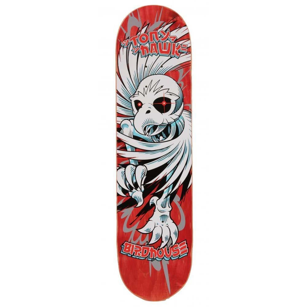 Birdhouse Pro Hawk Spiral Skateboard Deck Red 8"