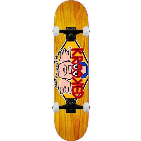 Krooked Arketype Complete Skateboard Mixed Stains 8.06"