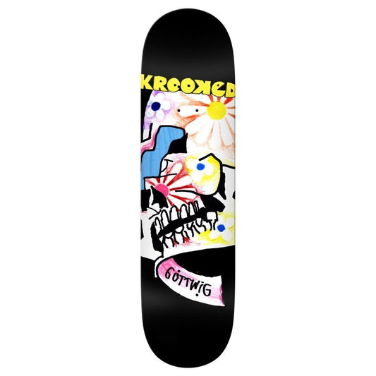 Krooked Pro Skateboard Deck Gottwig Old Bloom Multi 8.25"
