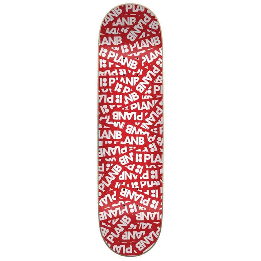 Plan B Patch Skateboard Deck Red 8.375"