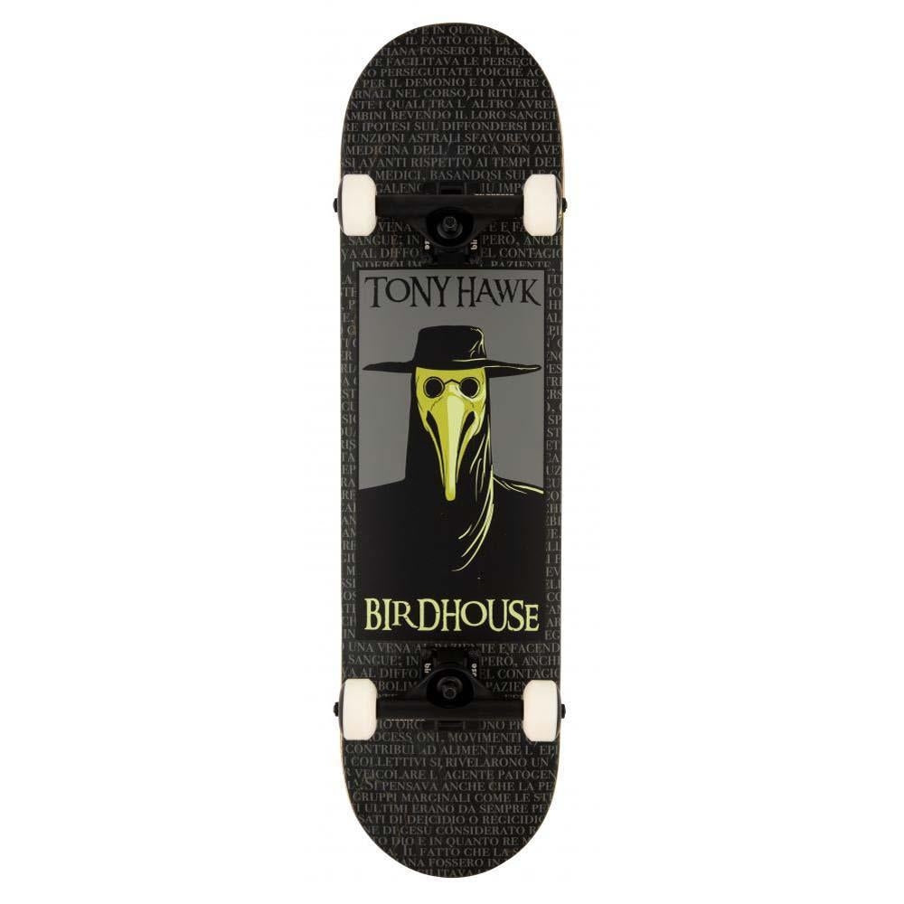 Birdhouse Skateboards Stage 3 Plague Doctor Factory Complete Skateboard Black 8"