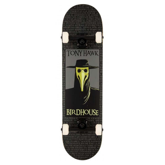 Birdhouse Skateboards Stage 3 Plague Doctor Factory Complete Skateboard Black 8"