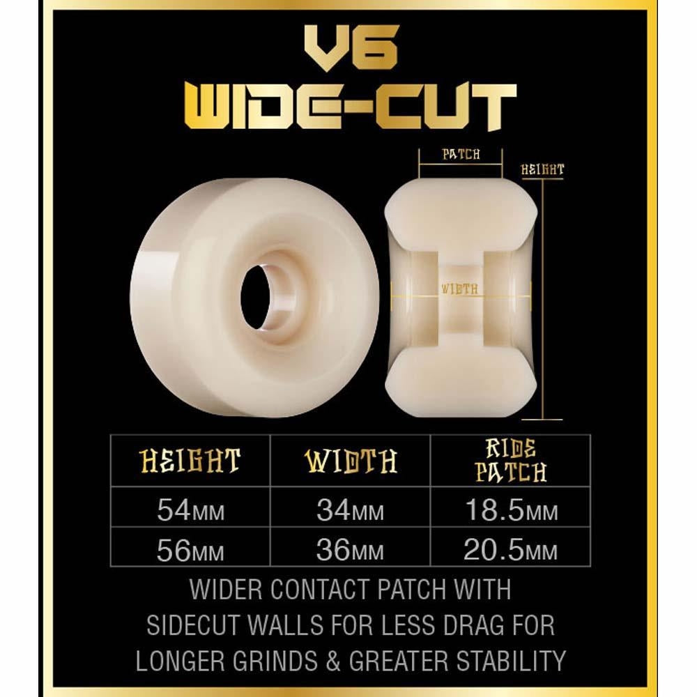 Bones Skateboard Wheels X Formula 97A V6 White 56mm