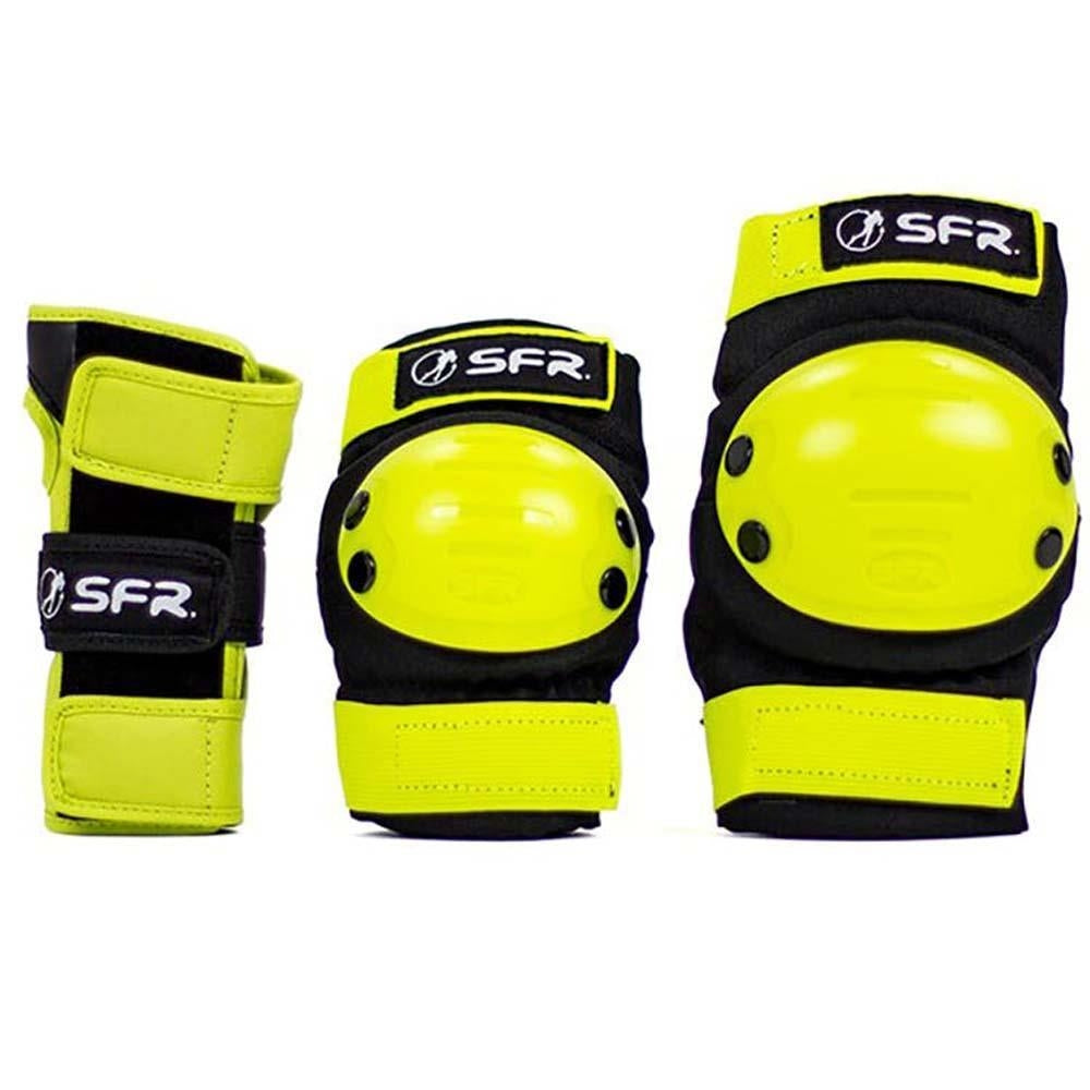 SFR Youth Ramp Triple Pad Set Black Lime