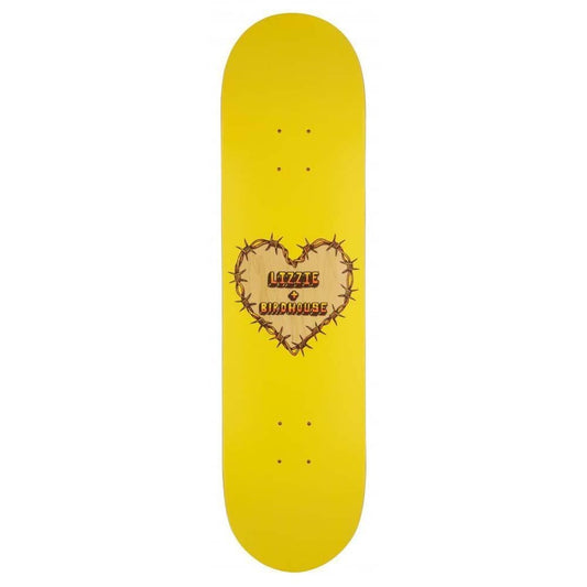 Birdhouse Armanto Heart Protection Skateboard Deck Yellow 8"