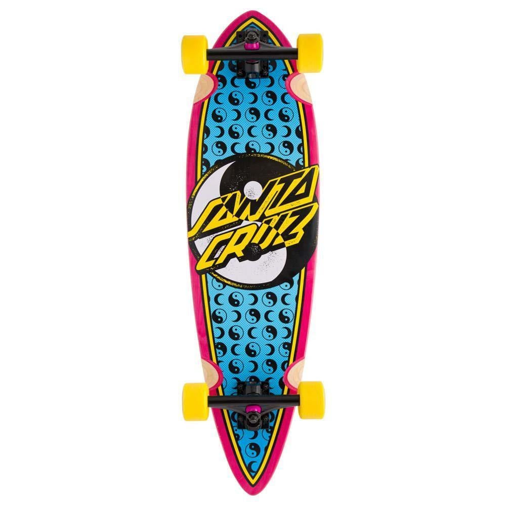 Santa Cruzer Factory Complete Cruiser Skateboard Yin Yang Dot Pintail Multi 9.2"