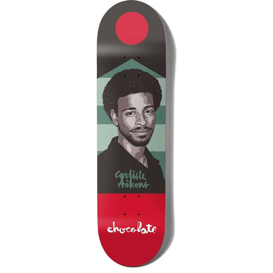 Chocolate Carl Aikens New Pro Hecox Portrait Skateboard Deck 8.25"