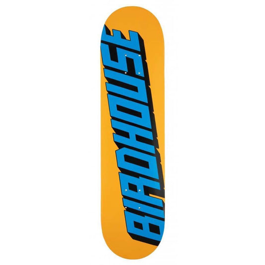 Birdhouse Skateboards Type Logo Skateboard Deck Orange 7.75"