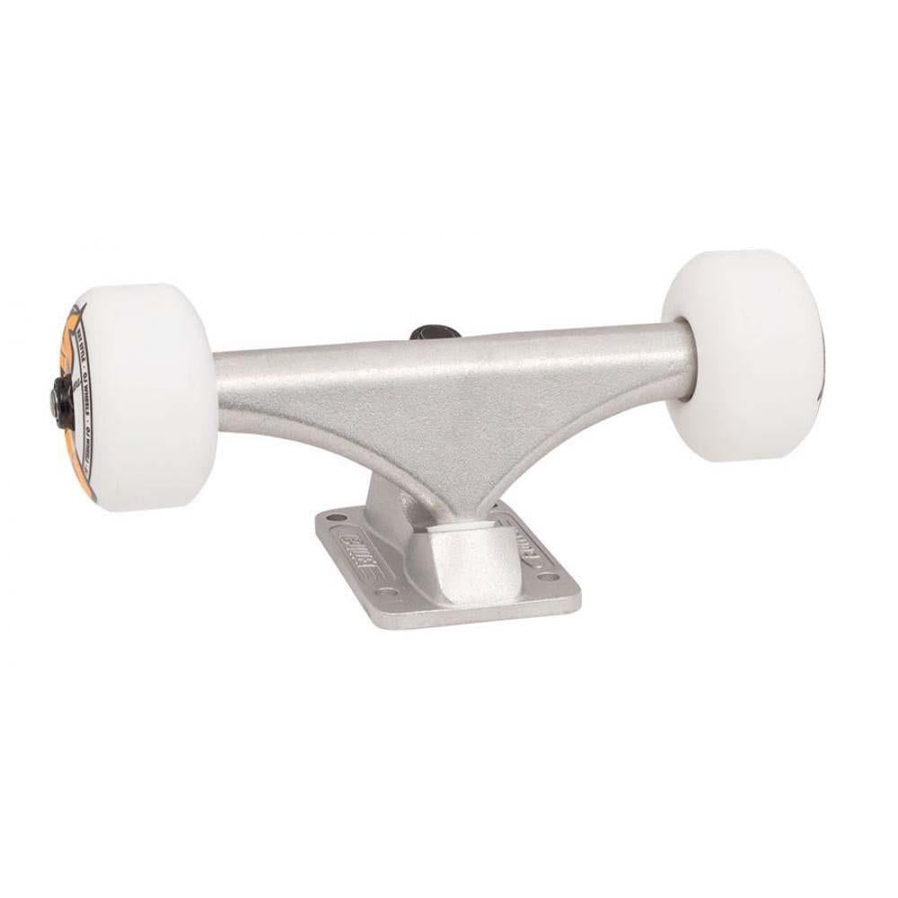 Bullet Skateboard Trucks Assembly with 101a 53mm OJ Logo Silver 140mm