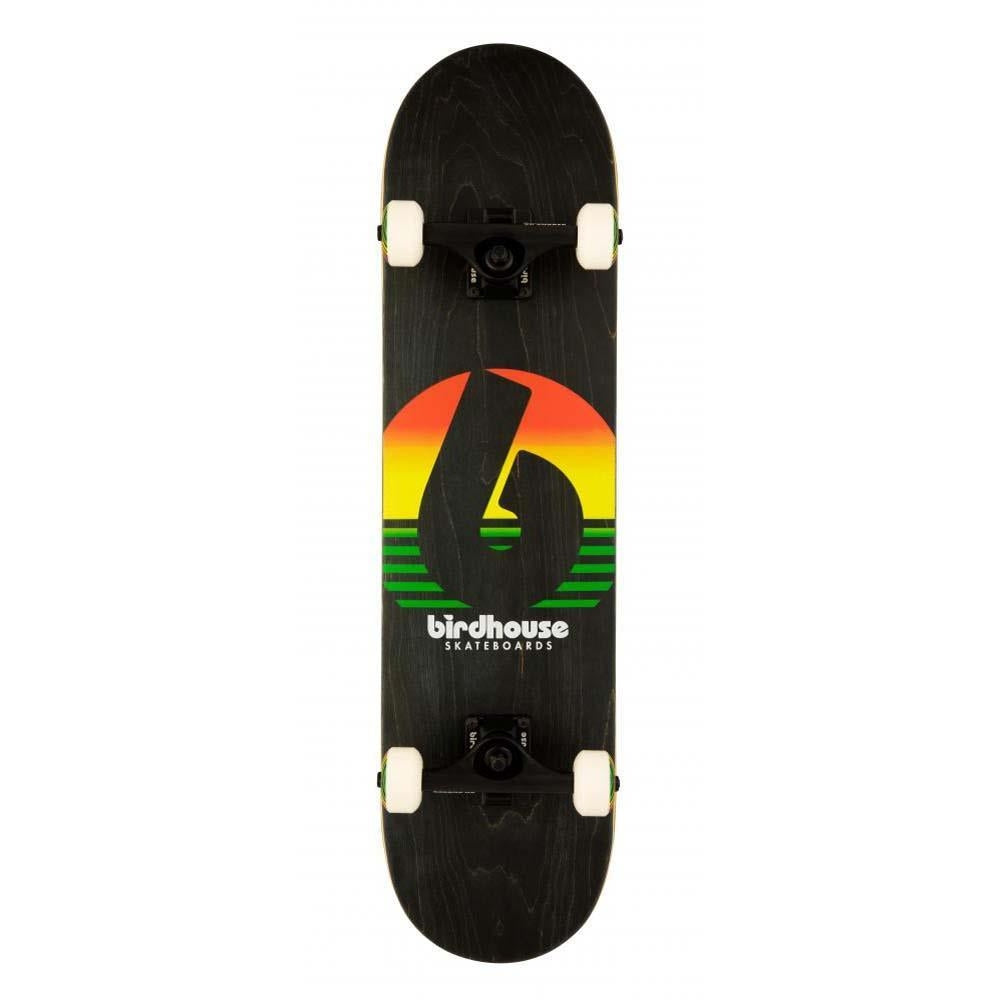 Birdhouse Sunset Stage 3 Factory Complete Skateboard Rasta 7.75"