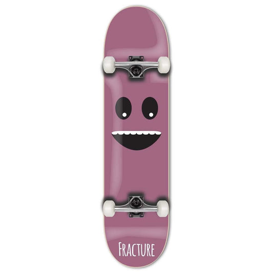 Fracture Lil Monsters Factory Complete Skateboard Pink 7.25"
