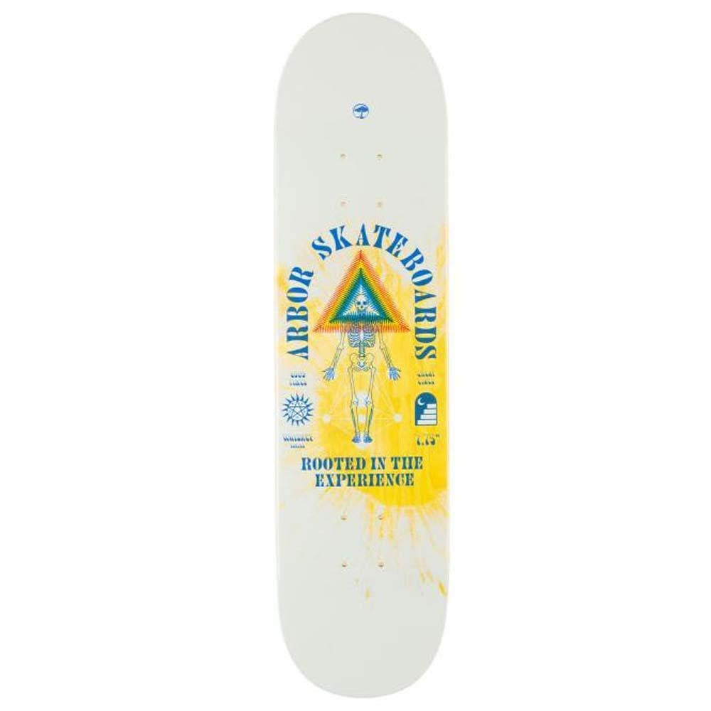 Arbor Skateboard Deck Whiskey 7.75 Experience White 7.75"