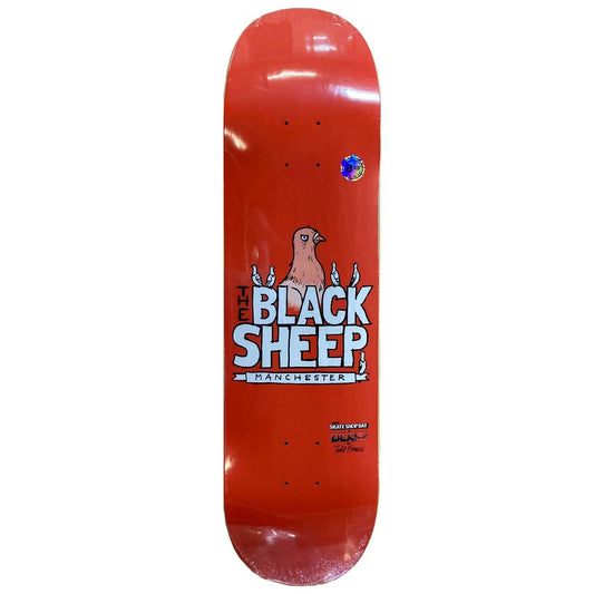 Black Sheep X Todd Francis Sketchy Skate Shop Skateboard Deck Orange 8.25"