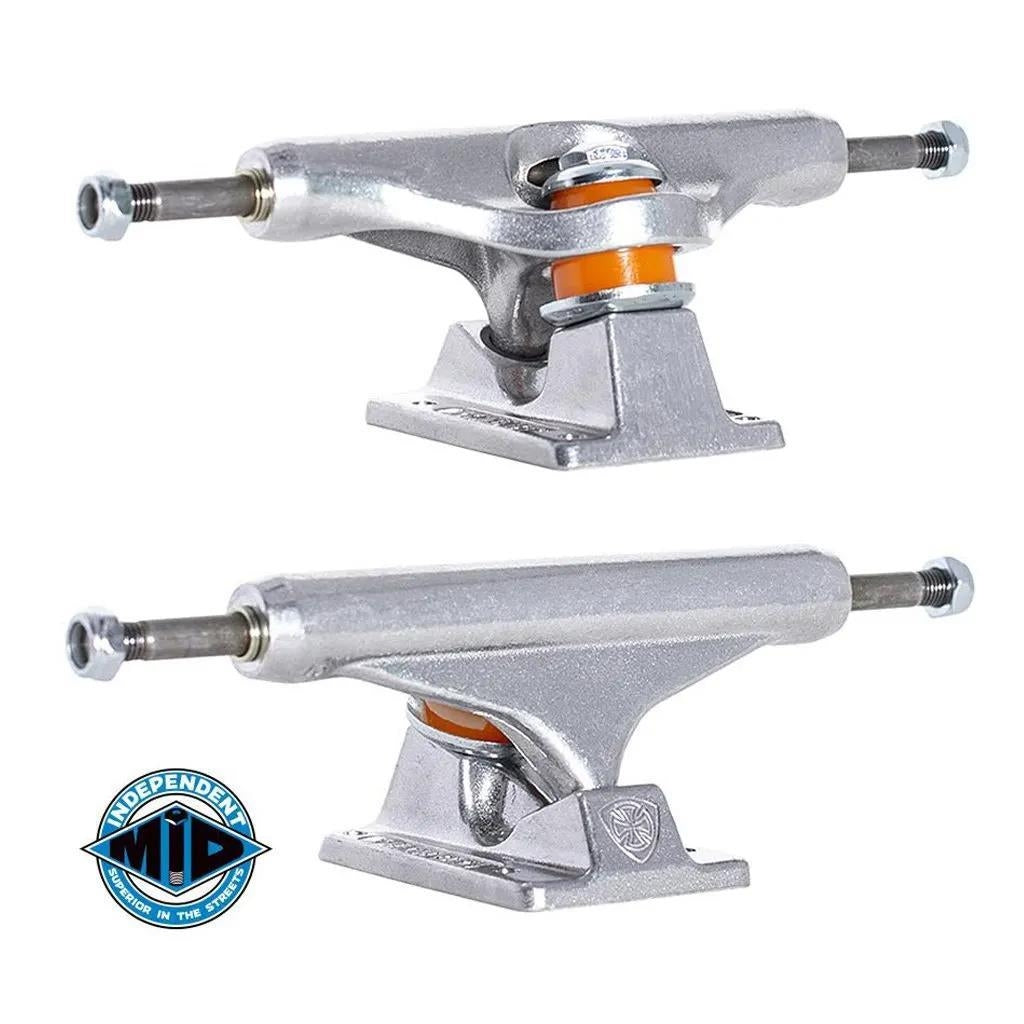 Indy Independent Mid Skateboard Trucks Polished Silver 149mm