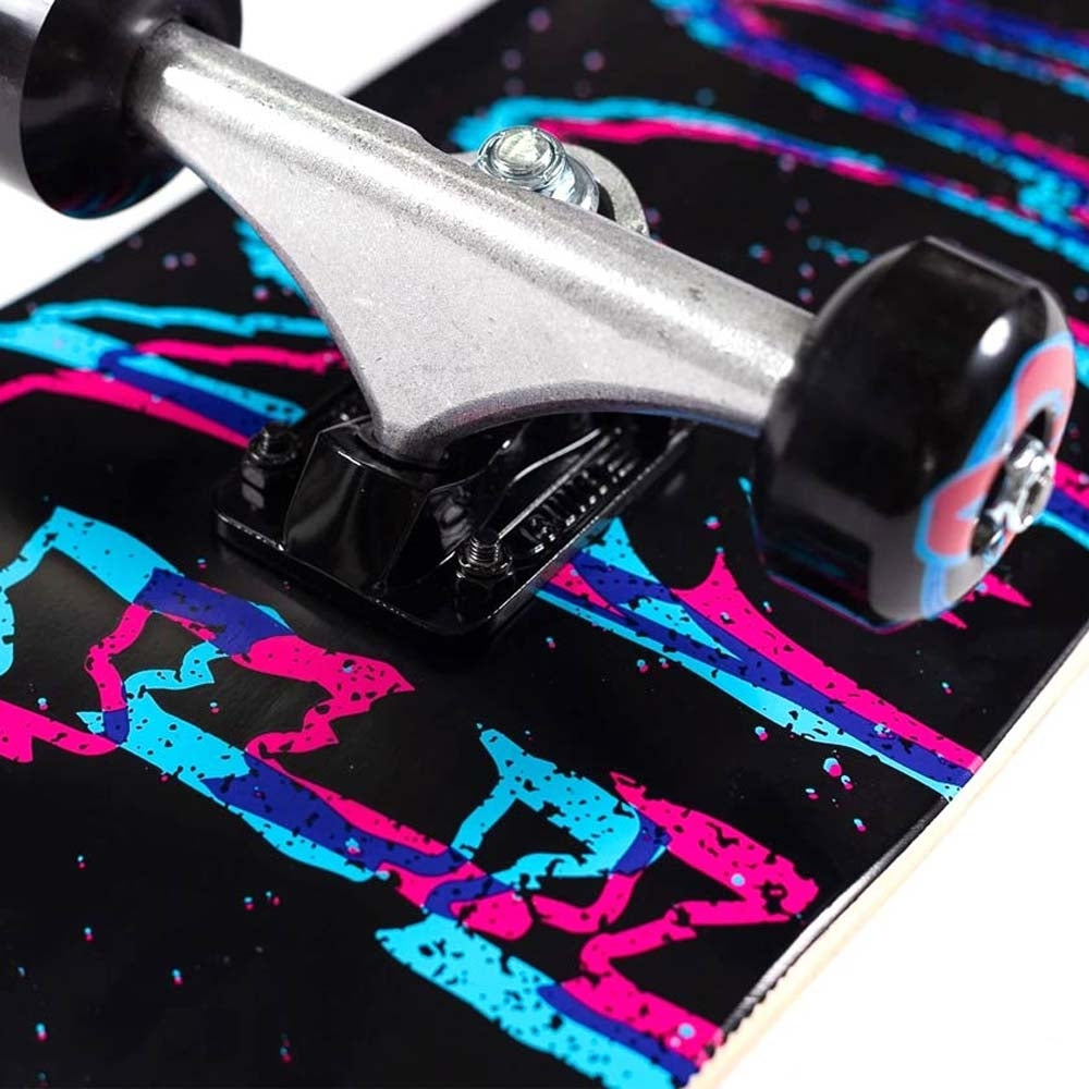 Creature 3D Logo Mini Factory Complete Skateboard Black 7.75"