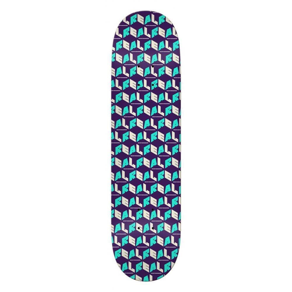 Real Skateboard Deck Pricepoint City Blocks Purple 7.75"