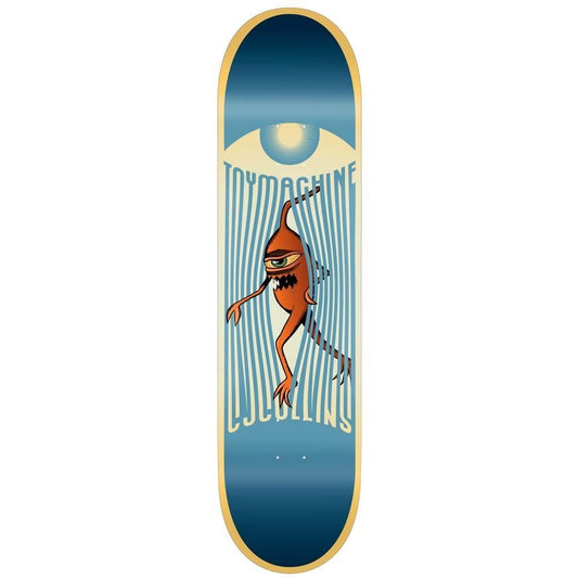 Toy Machine CJ Collins Bars Skateboard Deck Blue 8.18"