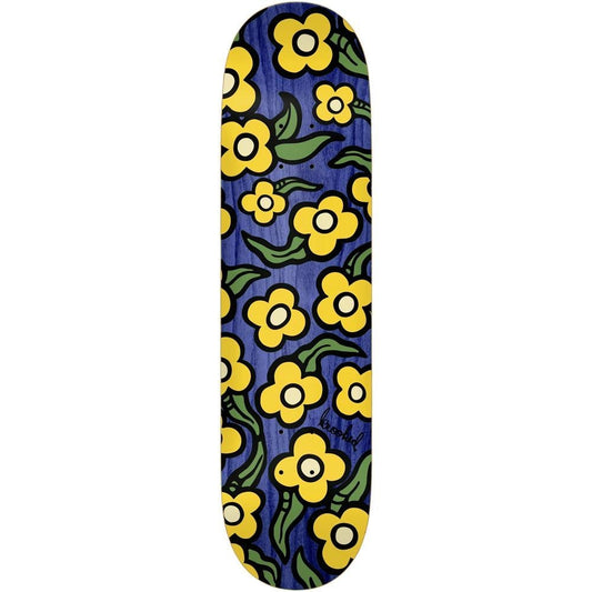 Krooked Team Wild Style Flowers Skateboard Deck Mixed Stains 7.75"