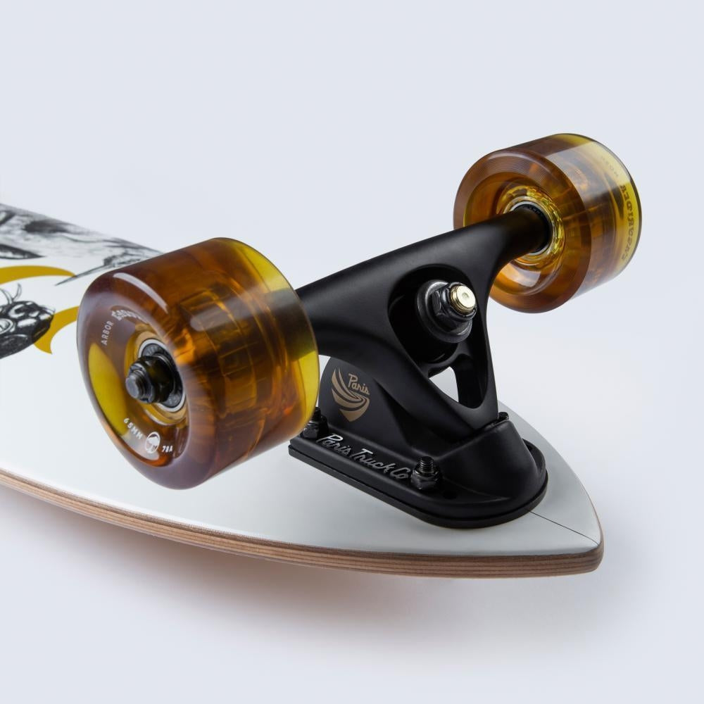 Arbor Performance Factory Complete Skateboard Bamboo Fish Multi 37"