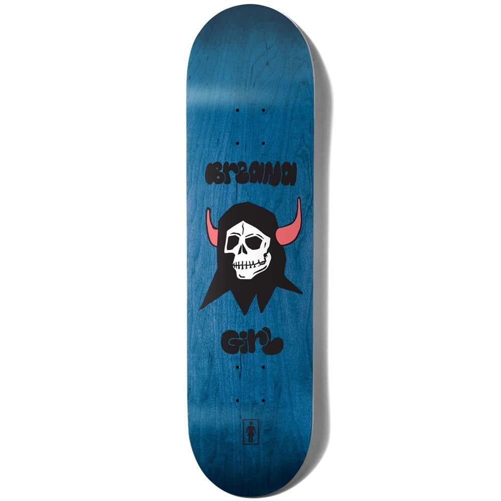 Girl Good Time Goth Geering Skateboard Deck Blue Stain 8.25"