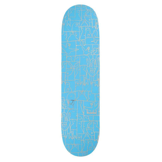 Krooked Flock Skateboard Deck Blue 8.25"
