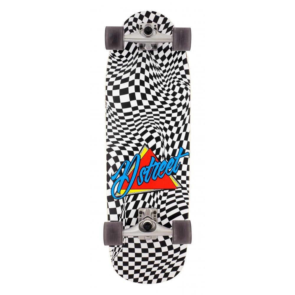 D Street Surfskate Factory Complete Skateboard Check Warp 32"