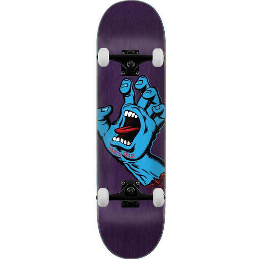 Santa Cruz Screaming Hand Complete Skateboard Purple Multi 8.38"