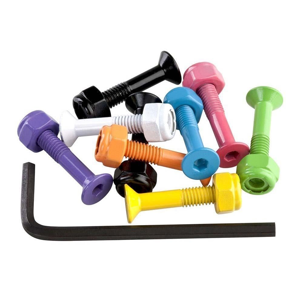 Enuff Skateboard Bolts Allen Key Multi Coloured 1"